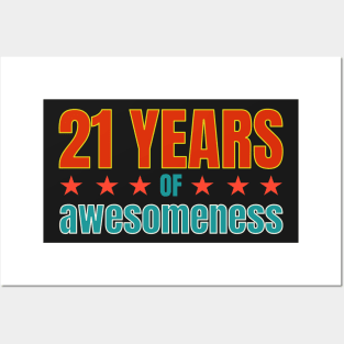 21st Birthday: 21 years of awesomeness Posters and Art